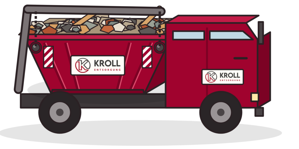 Kroll-Absetzkipper mit Container