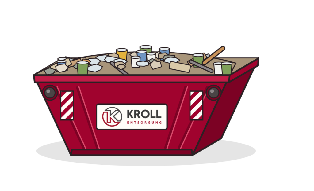10 m³ Absetzcontainer für Baumischabfall