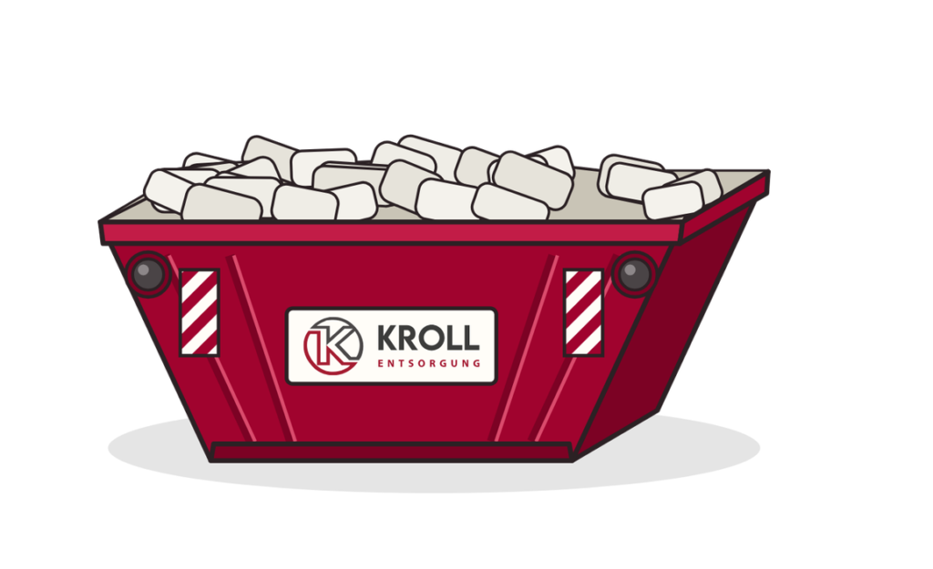 10 m³ Absetzcontainer für Mineralwolle