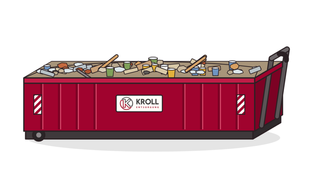 22 m³ Abrollcontainer für Baumischabfall