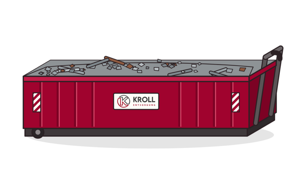 22 m³ Abrollcontainer für Metallschrott