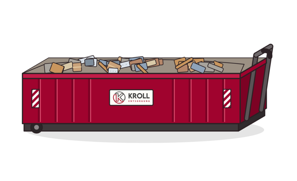 22 m³ Abrollcontainer für Sperrmüll