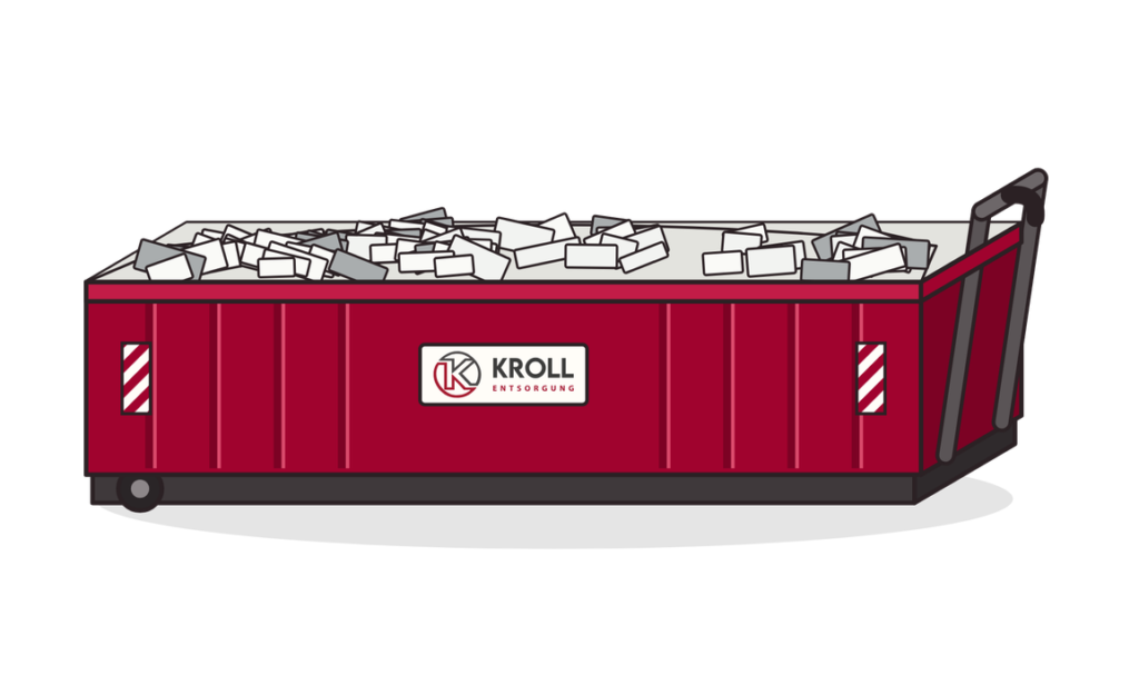 22 m³ Abrollcontainer für Styropor