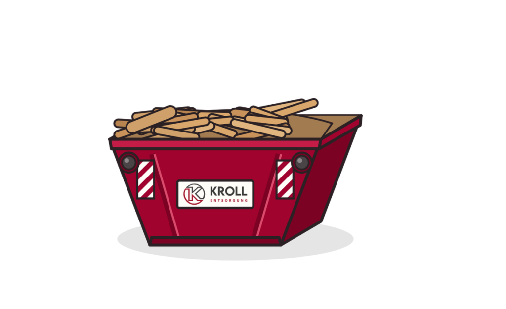 3 m³ Absetzcontainer für Holz