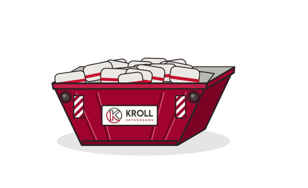 5 m³ Absetzcontainer für Asbest