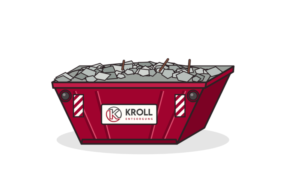 5 m³ Absetzcontainer für Beton