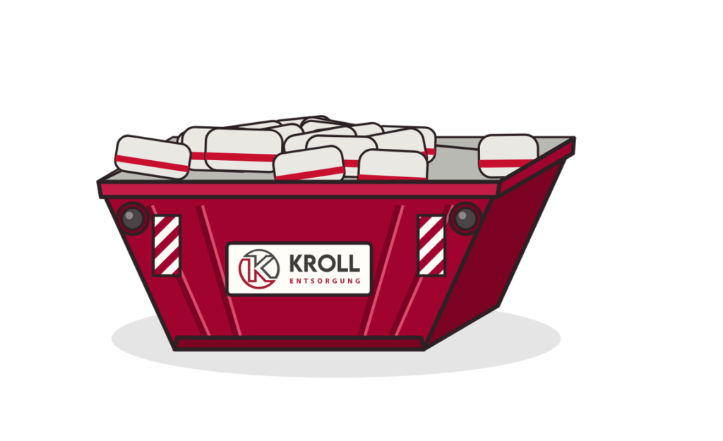 7 m³ Absetzcontainer für Asbest