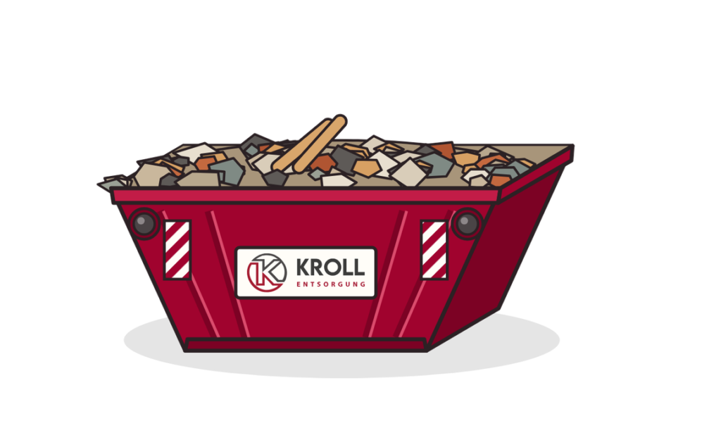 7 m³ Absetzcontainer für Bauschutt