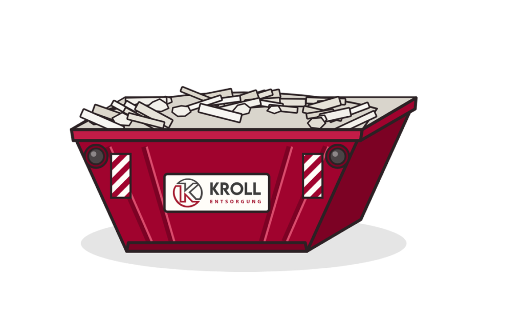 7 m³ Absetzcontainer für Gips