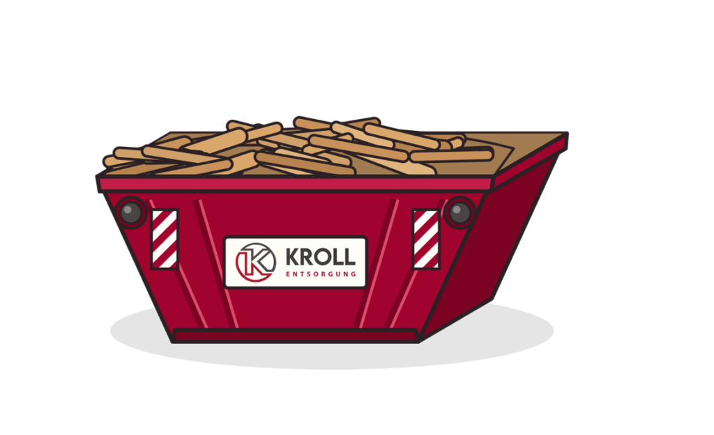 7 m³ Absetzcontainer für Holz