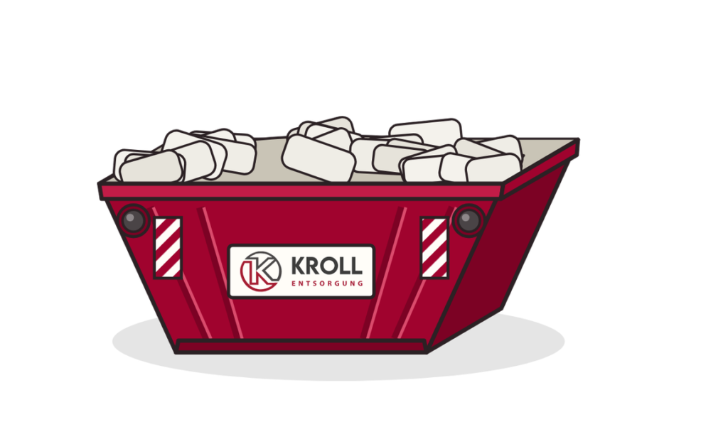 7 m³ Absetzcontainer für Mineralwolle