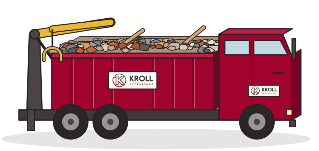 Kroll-Selbstlader mit Ladekran