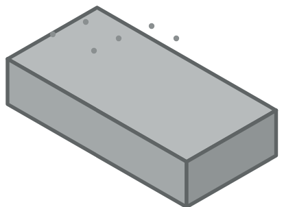 Graue Styroporplatten