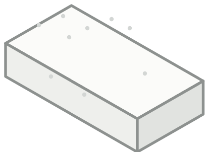 Weiße Styroporplatten