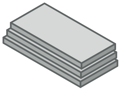 Fassadenplatten aus Asbestzement